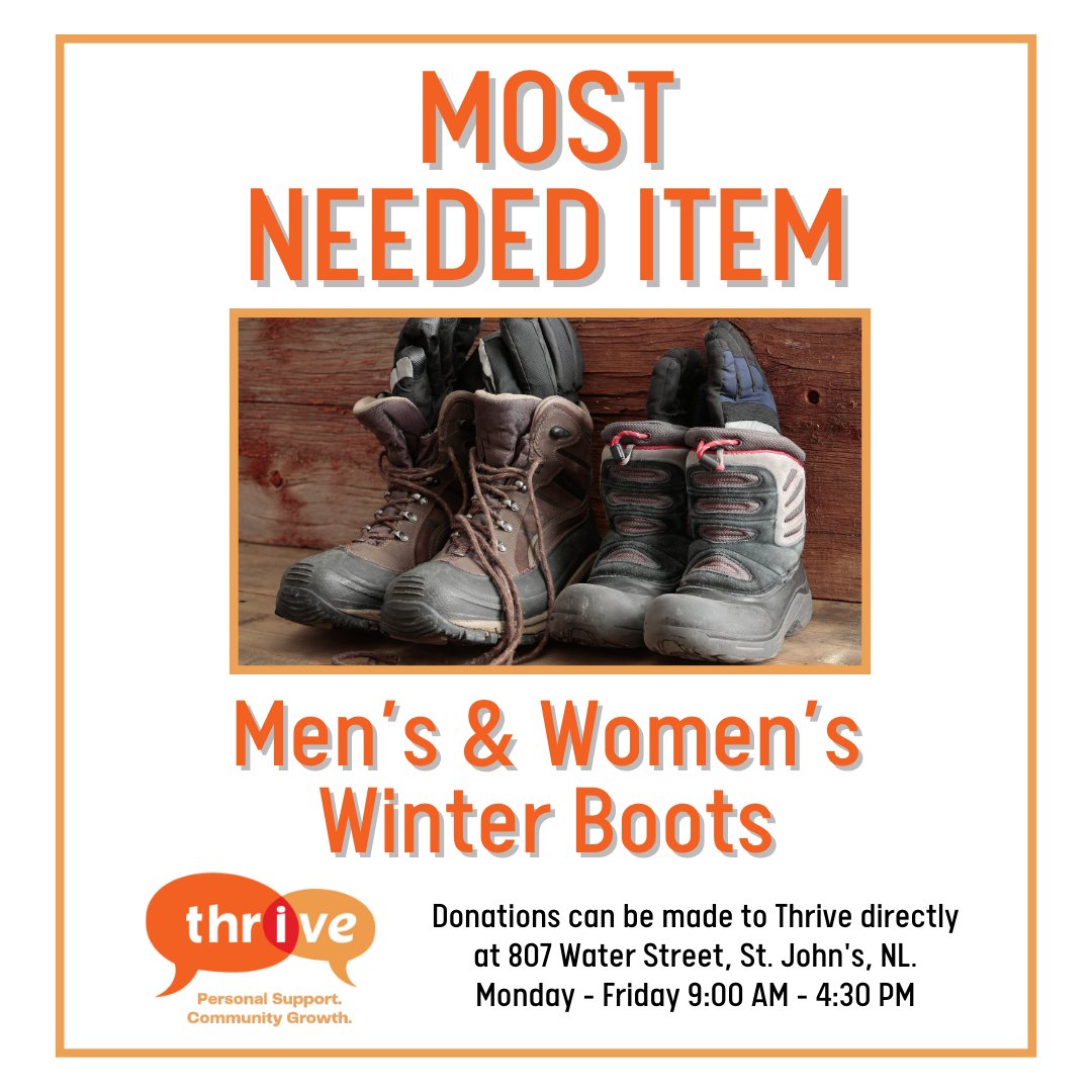 🚨 Calling all community members! 🚨 We're currently in urgent need of men's and women's winter boots to support those in need during the cold months ahead. Many individuals are facing the harsh realities of winter without proper footwear.