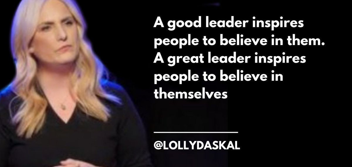 A good leader inspires people to believe in them.
A great leader inspires people to believe in themselves
~<a href="/LollyDaskal/">Lolly Daskal</a> bit.ly/3AlMy0Y #Leadership #Management #TEDTALK #Tedx #Speaker