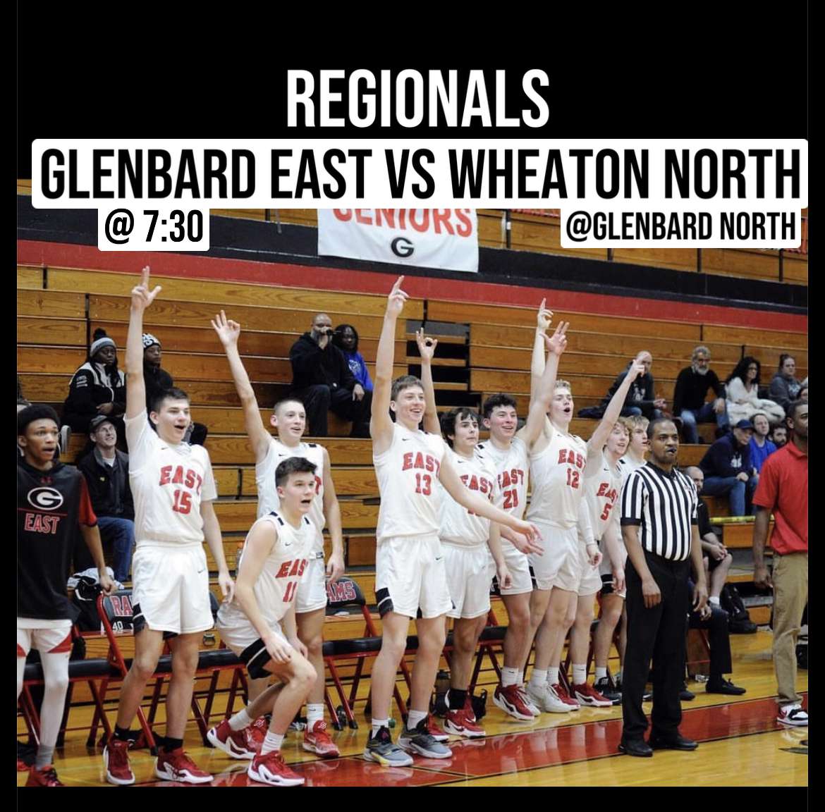It's win or go home time. Please come support your Rams today. Let's go Rams!!! #WeAreEast