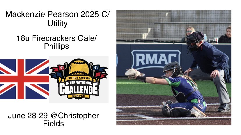 I am incredibly excited to announce that I will be playing for Team Great Britain at the Triple Crown International Challenge just before the Sparkler. Grateful for this opportunity and excited to represent this summer with my day one by my side! 🇬🇧❤️💙 <a href="/Victoriap2025/">Victoria Pearson</a>