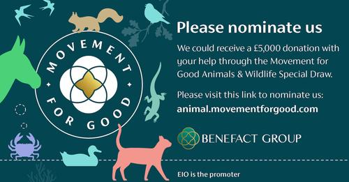 Nominate Ealing Wildlife Group for a £5,000 grant here animal.movementforgood.com/?fbclid=IwAR0f… Type Ealing Wildlife Group into the search, it won’t be listed so click the small checkbox for “Registration exempt” and complete the form. Thank you for supporting us!