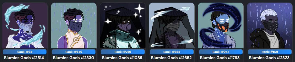 Here some of my <a href="/BlumiesNFT/">Blumies CRO</a> Gods!

Check out the project. Legit team operations, nice art, tons of different giveaways, cool Discord interactions, always rewarding since I joined over a year ago....Just saying. Don't miss out. 🔥

<a href="/BlumiesNFT/">Blumies CRO</a> #CROfam $CRO $FRTN #Cronos