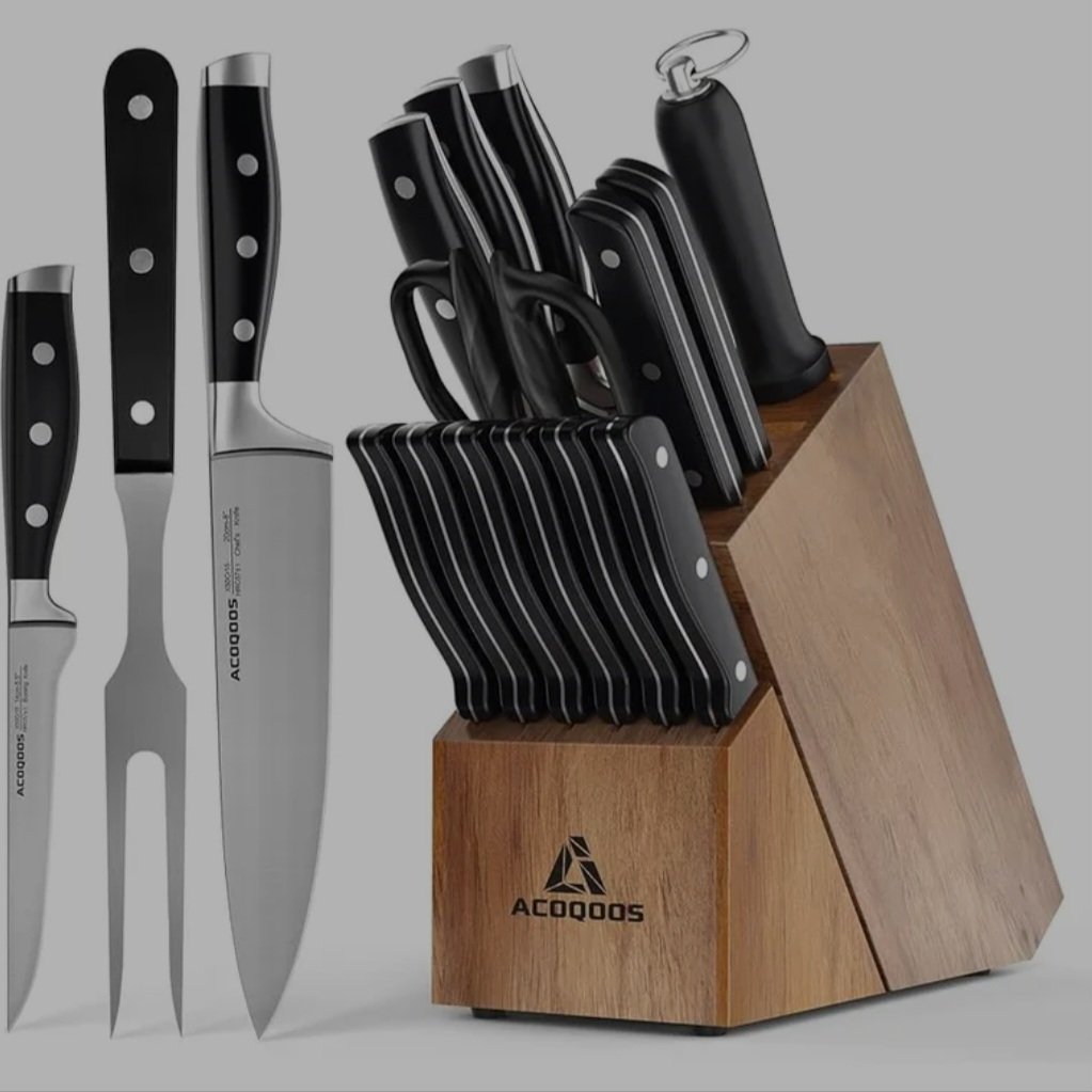Knife Set with Block

Discover our unique kitchen accessories crafted from high-quality wood materials. Elevate your kitchen decor with stylish solutions! 

#KitchenProducts #WoodenAccessories #HandcraftedKitchen #UniqueDecor #KitchenStyle #Dining #CreativeCuisine #HomeDecor