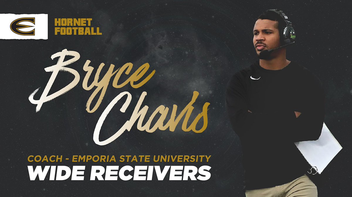 Bryce Chavis (@brycechavis) on Twitter photo I am truly humbled, and excited to announce I have accepted a job at Emporia State to be their next Wide Receiver Coach!
This is truly a blessing and I can't wait to get to work with <a href="/CoachGHiggins/">Coach Higgins</a>, the staff, and all of the great players that we have!
I look forward to I am truly humbled, and excited to announce I have accepted a job at Emporia State to be their next Wide Receiver Coach!
This is truly a blessing and I can't wait to get to work with <a href="/CoachGHiggins/">Coach Higgins</a>, the staff, and all of the great players that we have!
I look forward to
