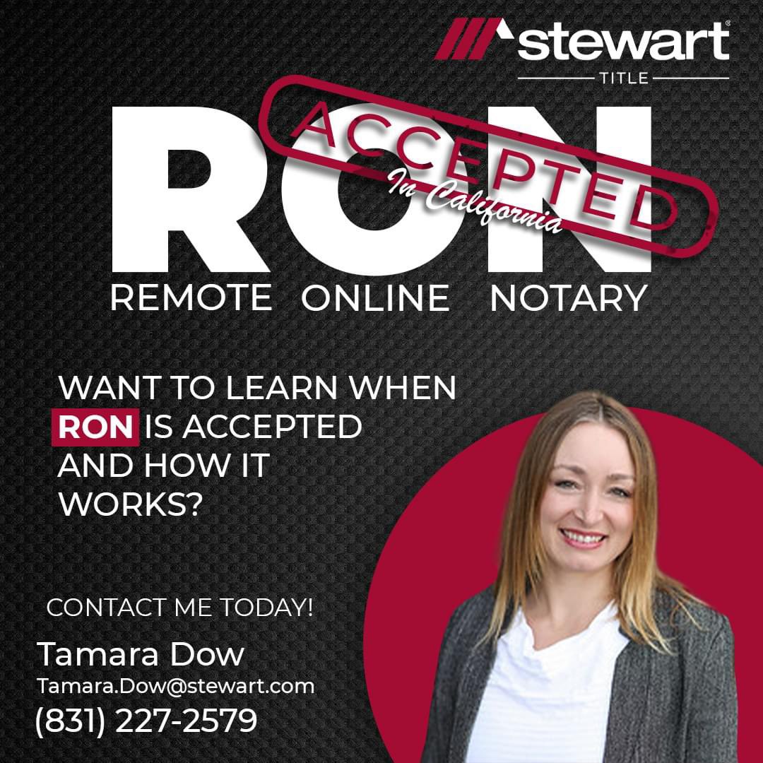 PamelaEaston's tweet photo. This is huge for my clients to have access to!  A transaction I have right now, the buyer chose a different title company than the one I had preliminary escrow with.  It has delayed closing and causing my seller a 3+ hour drive to a US Embassy along with an appointment necessary with 5 day wait. Be wise in your choices!
Pamela Easton, REALTOR®,  CRS,  GRI, CLHMS Guild  𝐒𝐨𝐭𝐡𝐞𝐛𝐲’𝐬 𝐈𝐧𝐭𝐞𝐫𝐧𝐚𝐭𝐢𝐨𝐧𝐚𝐥 𝐑𝐞𝐚𝐥𝐭𝐲  CA DRE 01228861 - 1-831-535-2649 
#stewarttitlecompany #CapitolaCA #californiarealestate #santacruzcounty #montereycounty #homebuying101 #Lifeonthemontereybay