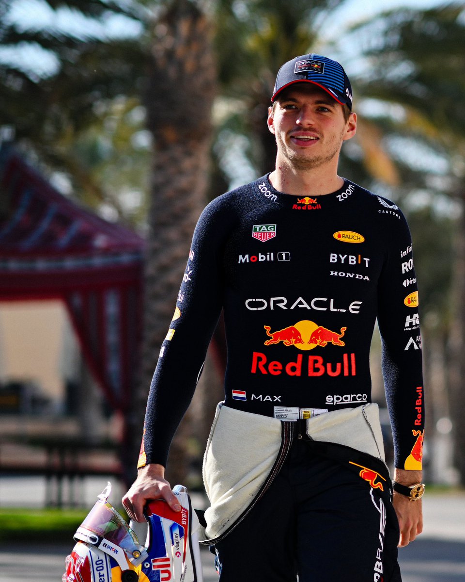 Max33Verstappen's tweet photo. Great to be back in an F1 car again, good fun out there today 😄🇧🇭 https://t.co/scrmZPyX5T