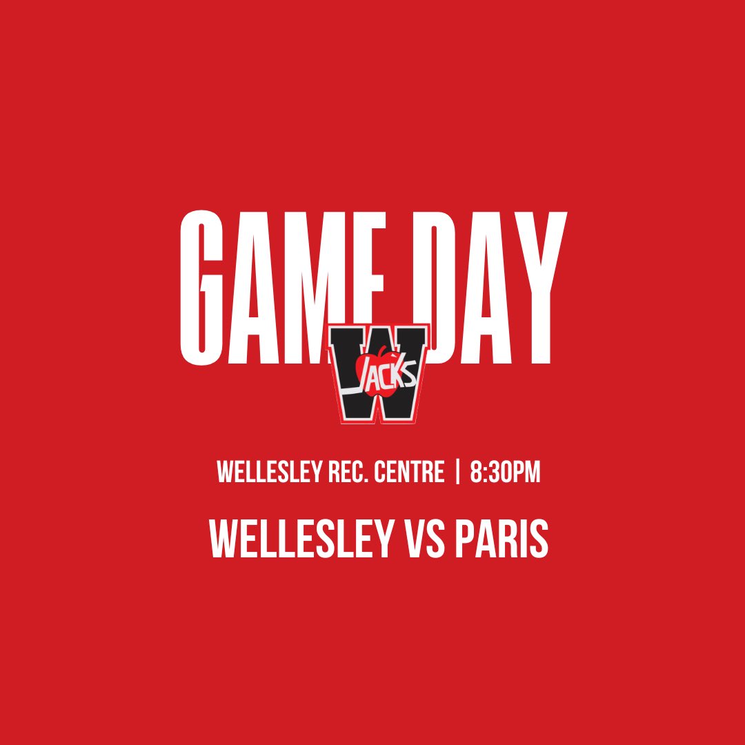 🍎GAME DAY🍎

⏰ 8:30pm 
🆚 <a href="/ParisTitans/">Paris Titans</a> 
📍 Wellesley Rec. Centre