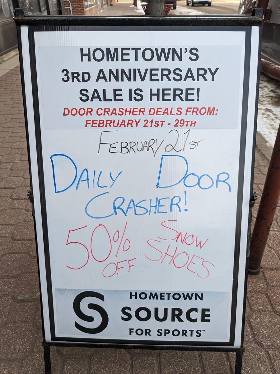 Hometown Source for Sports 3rd Anniversary sale is here and we're ready to celebrate with a full week of amazing, daily door crasher deals! All apparel and footwear is 50% off for the duration of our sale, so make sure you come by quickly to get the best selection!