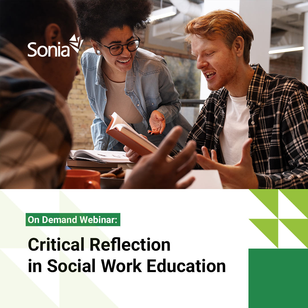 Explore critical reflection in social work with our on-demand webinar! 💻

Learn its significance and discover practical strategies to integrate it into your education. 🎓

 Watch now! bit.ly/49C2VpW

#socialwork #studentplacement #ondemandwebinar #highered
