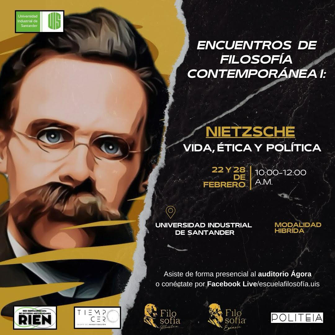 vctor_conejo's tweet photo. Mañana participaré en este encuentro sobre el pensamiento de Nietzsche en la U. I. de Santander, Bucaramanga (Colombia), junto con @SanchoVich. 🥰 Puede seguirse a través de zoom o de facebook live en @escuelafilosofia.uis

@red_rien
@UIS
@FilosofiaUCM
@unicomplutense https://t.co/cI0McYCPm2