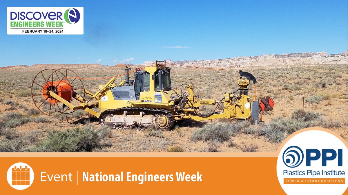 Engineers bring broadband to rural communities! This week PCD is celebrating all the engineers that are building our #broadband network from coast to coast. Visit our website: ow.ly/3PvR50QG9ti #plasticpipeconnects #hdpeconduit #engineersweek
