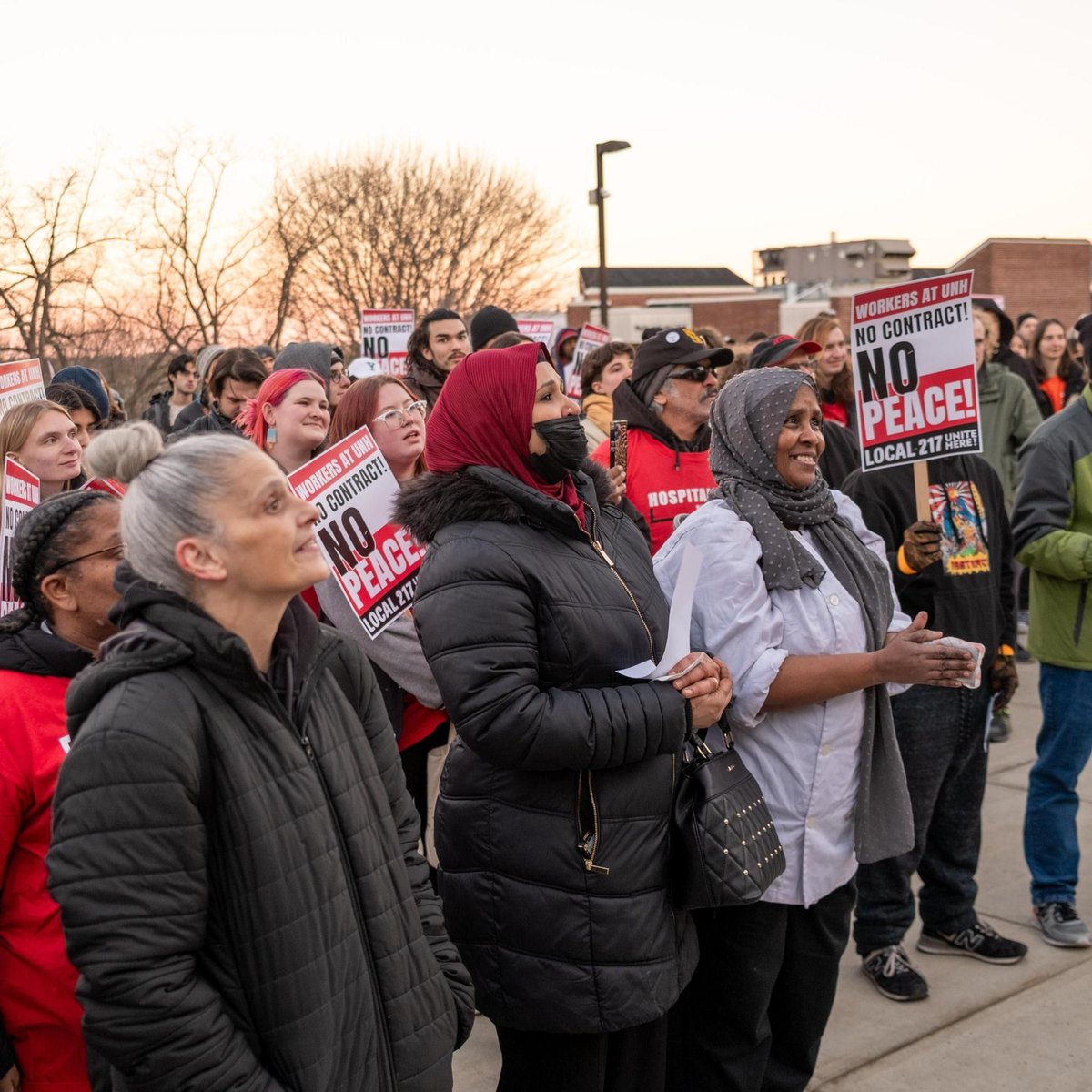 Yesterday, hundreds of University of New Haven workers and other members of Local 217 UNITE HERE joined together to demand UNH settle a fair contract NOW. UNH facilities workers deserve fair wages, affordable healthcare, and a safe workplace! And if we don't get it? SHUT IT DOWN.