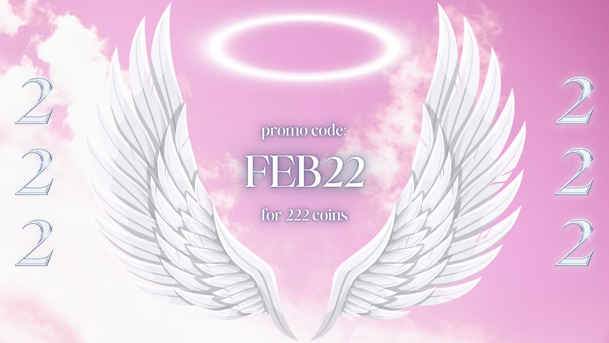 Today's date is a very special angel number: 2.22!  
Let's celebrate with 222 coins! 🪽🩷✨
(first 2222 people only!)