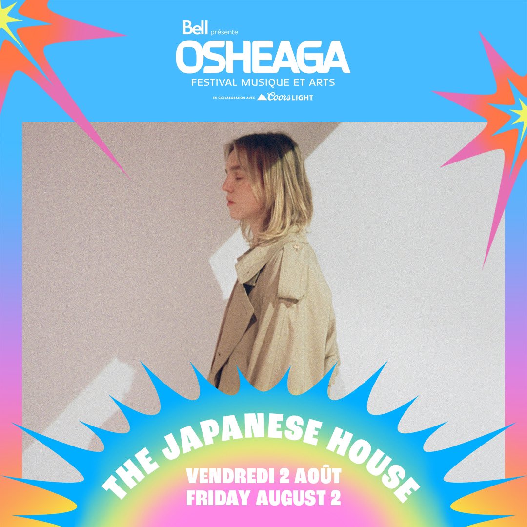 Playing @osheaga this summer in Montreal ☀️Tickets are on sale now. thejapanesehouse.co.uk/tour/