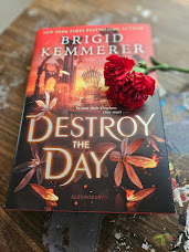 Am I ready to have <a href="/BrigidKemmerer/">Brigid Kemmerer (maybe, maybe not)</a> destroy my day? No, not really. But I do heave a beautiful carnation from my husband so.... 
#Reading #CurrentlyReading #MomsWhoRead #Books