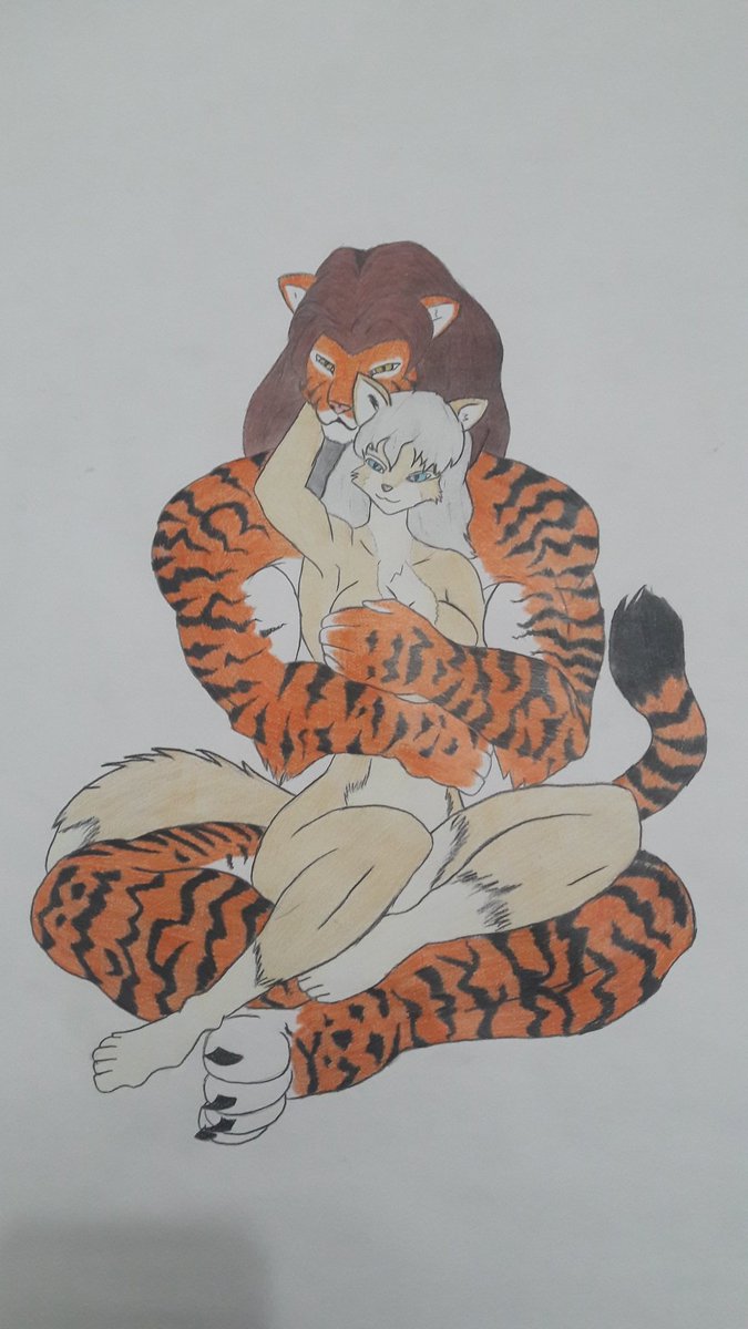 ToruhBandicoot's tweet photo. Choosing the colors wasn't a problem, but making each stripe on this tiger was a challenge, so this was the first drawing I did on the sensual side 18+ https://t.co/wsQbZZfY52