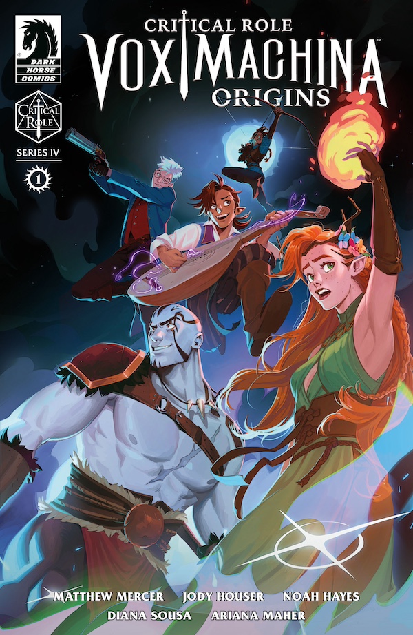 DarkHorseComics's tweet photo. ICYMI: Vox Machina returns for a new adventure in comic series #CriticalRole: Vox Machina Origins IV, beginning in May! Details here: https://t.co/3sAZzYgdSW

By @Jody_Houser, @matthewmercer, @paragonraptors, @DianaSousaArt, and Ariana Maher. Cover: @alisvart. With @CriticalRole. https://t.co/WHTdMortxp
