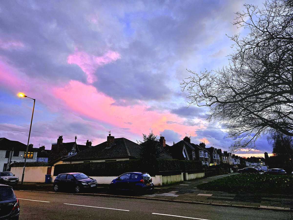 6pm and amazing skies overhead