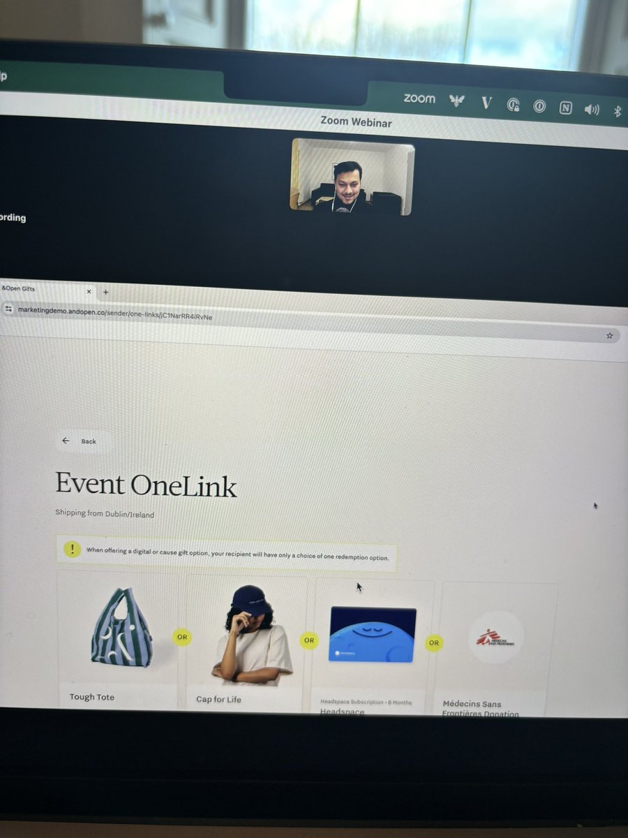 We launched a product called OneLink last week which allows for secure, scaled gifting using… you guessed it OneLink 🔗 Proud of the work… innovating a tired and frankly ugly category 👏 Team @andopen_