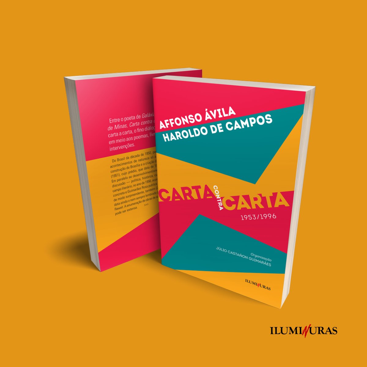 iluminuraslivro's tweet photo. Carta contra carta [1953/1996] | Affonso Ávila e Haroldo de Campos

Organização: Júlio Castañon Guimarães
15,5x22,5 cm | 272 Páginas
ISBN: 978-65-5519-202-5

[Link na bio via https://t.co/rR0PhEmJbf]

#AffonsoÁvila #HaroldodeCampos #JúlioCGuimarães #bookstagram #book #iluminuras https://t.co/8cXmrnCqEi