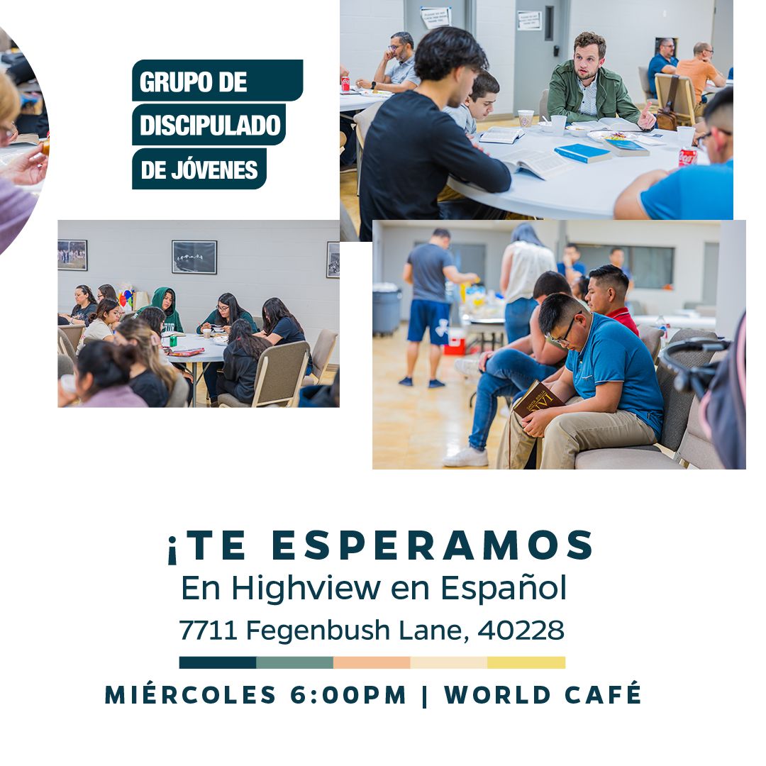 Hoy comenzamos los Miércoles de Discipulado. No te lo pierdas. Jóvenes, Mujeres, Niños, y Hombres. Convivencia, oración, comida, enseñanza, discipulado, y ánimo. Haz el esfuerzo de acompañarnos. ¡Nos vemos pronto!
- Pastor Luis David