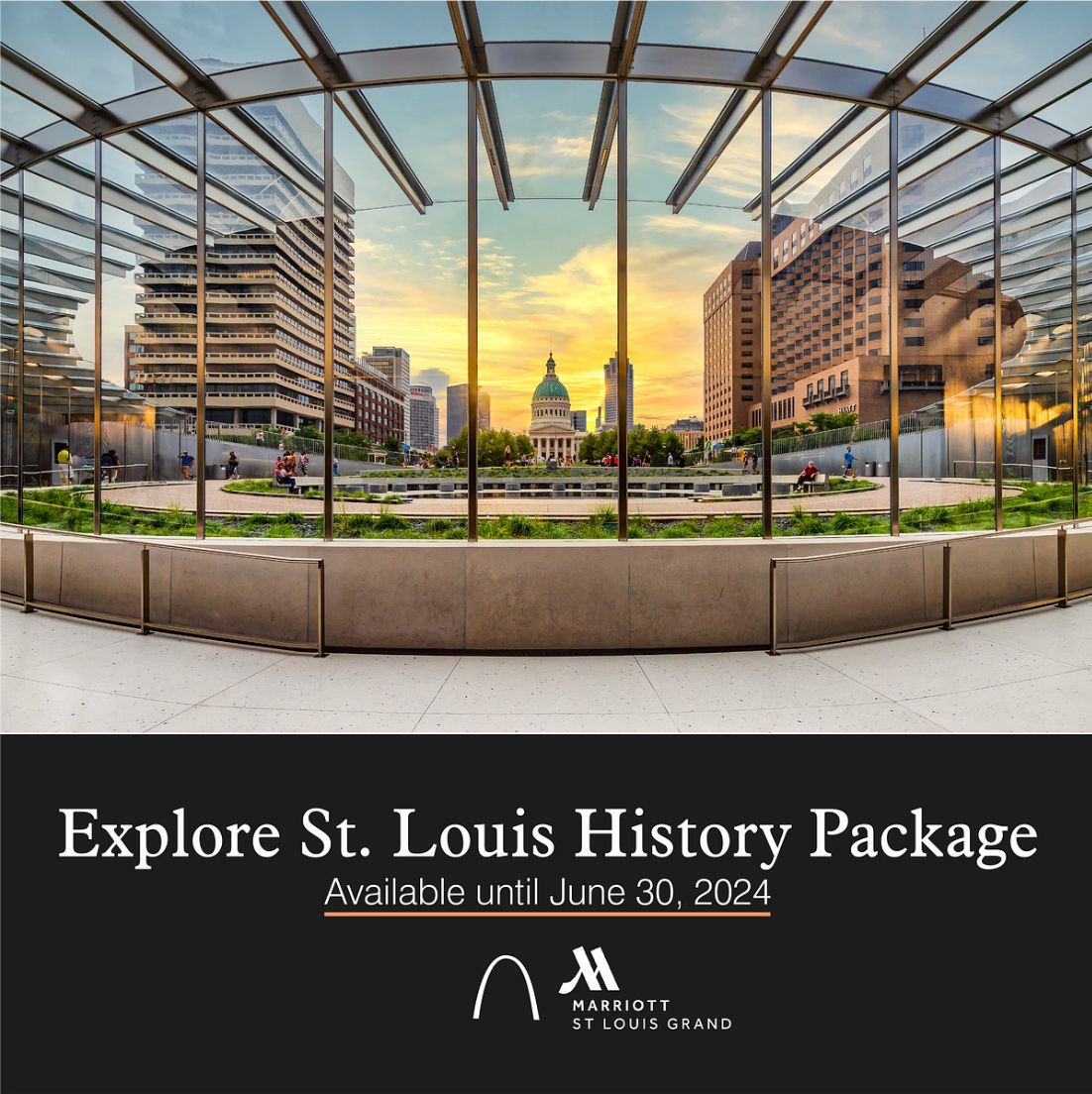 Explore St. Louis while staying in the heart of the city.

Book your next trip with Marriott St. Louis Grand's Explore St. Louis History: buff.ly/430HCdK
.
.
#MarriottStLouisGrand #HelloSTL #HelloMarriottSTL #explorestlouis #staycation #explorestl #travelstl #STLhistory