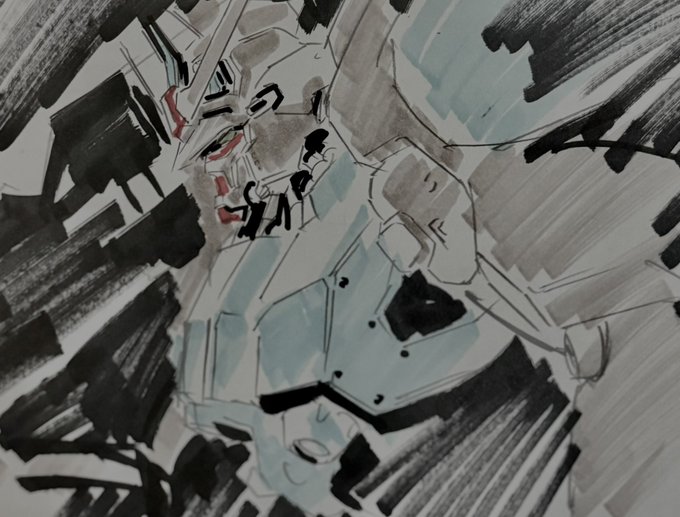 「looking down mobile suit」 illustration images(Latest)