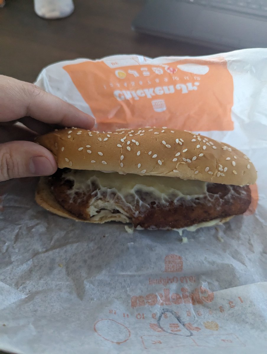 Don't you just love it when you open up your <a href="/BurgerKing/">Burger King</a> sandwich to a bite already taken out of it?  Also that you can't email their support staff because the drive thru receipt machine was down so you don't have proof of purchase?  0/10.