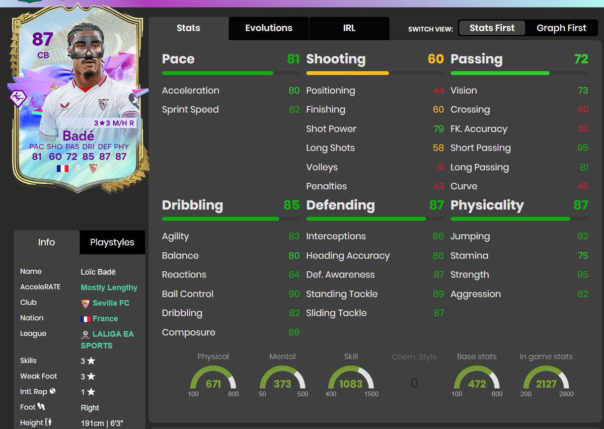 Tradeos_Chike's tweet image. La carta de Loïc Badé, ya disponible via SBC

Piden una plantilla 84 + IF