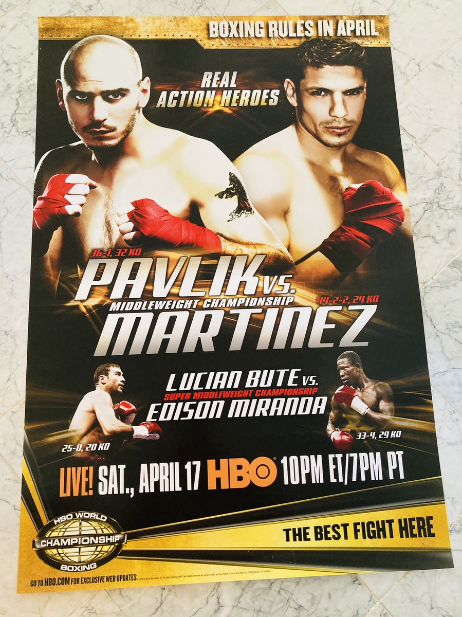 Happy 49th birthday today to former middleweight champion @maravillabox! Here's the HBO poster in my #boxing collection from when he won the middleweight title!