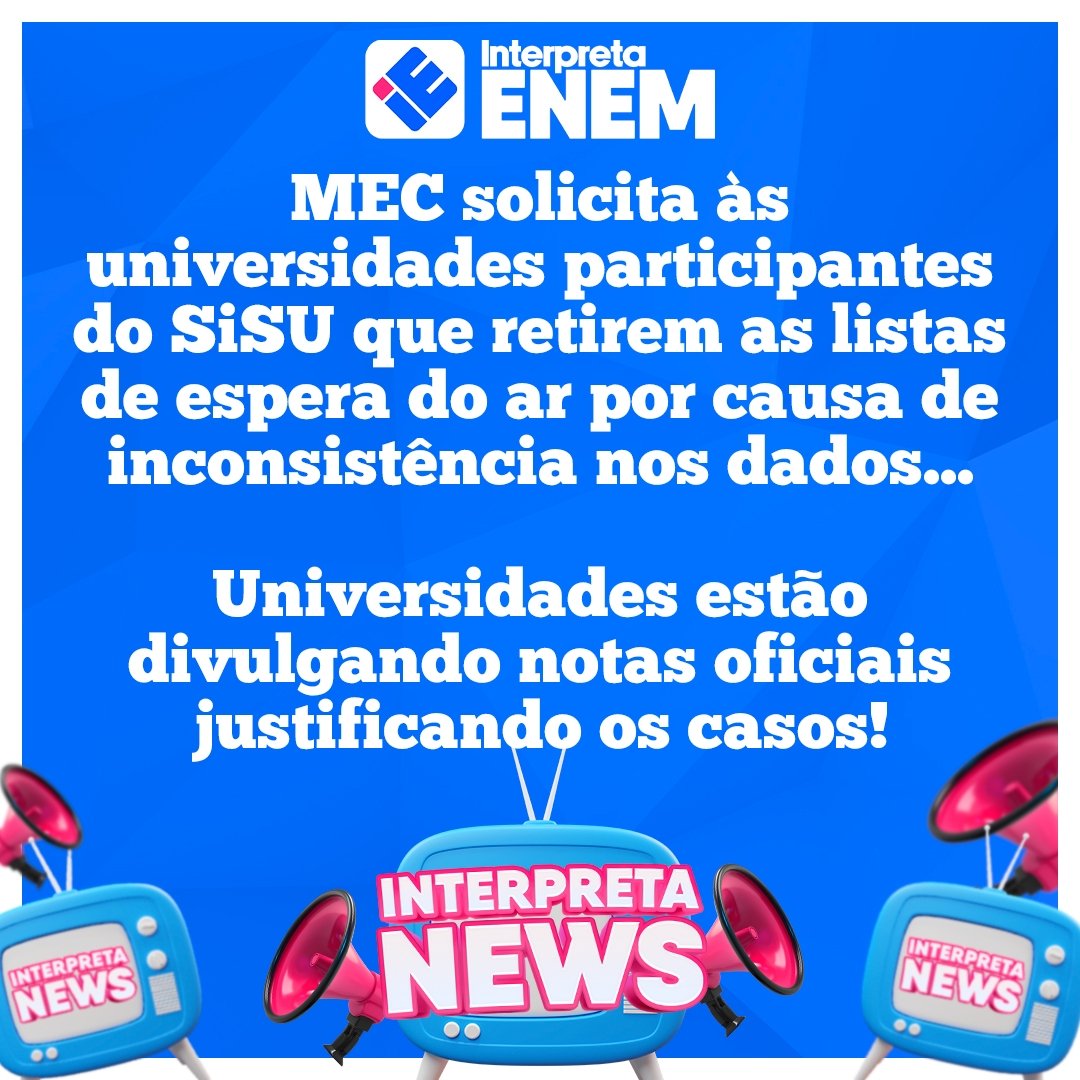interpretaenem's tweet photo. Já são várias universidades postando comunicados e notas oficiais nos seus sites e justificando os casos...

Simplesmente inadmissível e inacreditável! 🤡 https://t.co/7rsLWwhDw3
