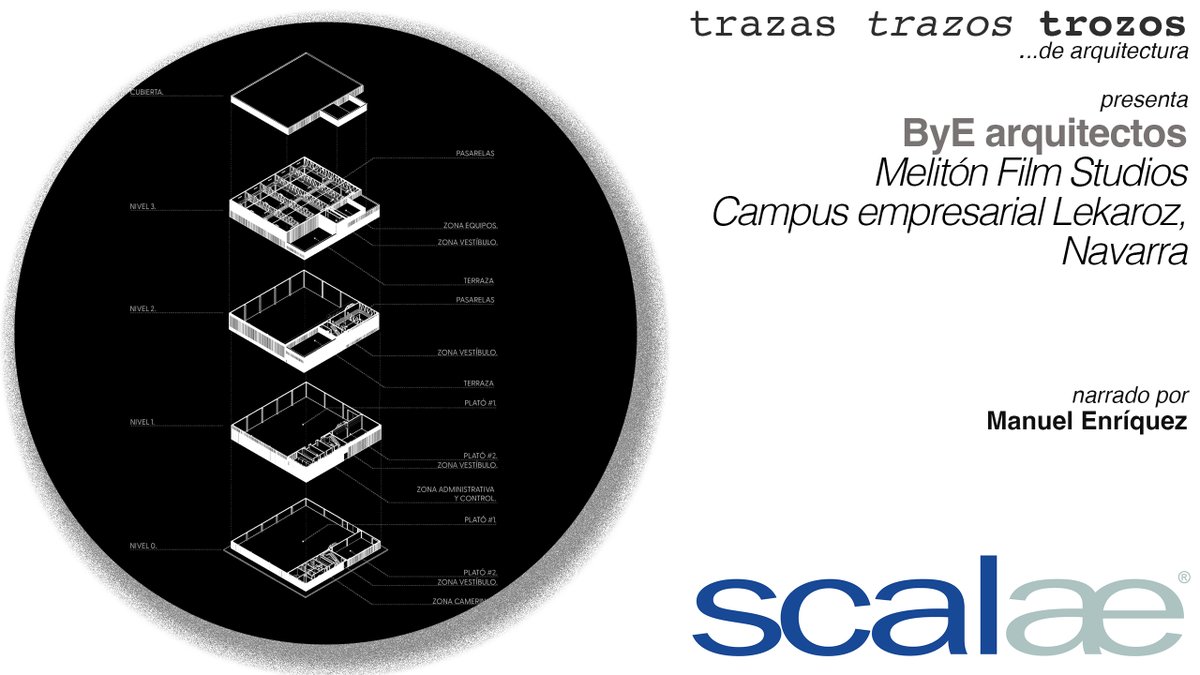 Manuel Enríquez explica trozos, trazos y trazas de la arquitectura de los Melitón Film Studios en Lekaroz, Navarra
cápsula TTT <a href="/SCALAE/">scalae ed</a>
scalae.net/trazastrozos/m…
#scalae_capsula #scalae_trazastrazostrozos #scalae 
<a href="/byearquitectos/">ByE arquitectos</a> @coavnnavarra <a href="/etsaunav/">Escuela de Arquitectura</a>
