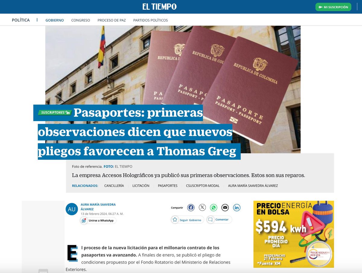 MariaFdaCabal's tweet photo. “Amañar pliegos de las licitaciones para que se predetermine el ganador es corrupción”, dijo @petrogustavo 

Ahora se evidencia que al parecer las primeras observaciones dicen que nuevos pliegos favorecen a Thomas Greg ¿Entonces?

https://t.co/27fNKjOmep https://t.co/0roPX1zSDC
