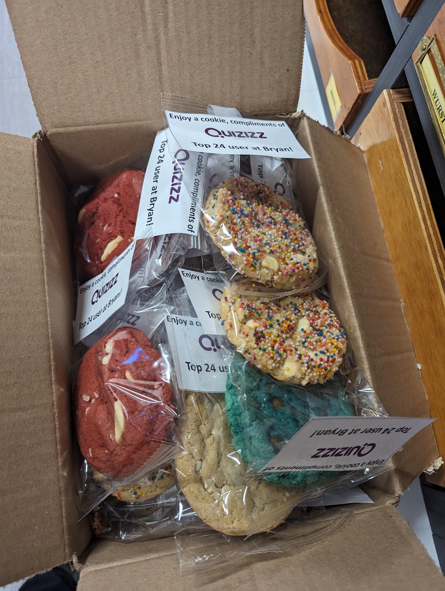Mr. Wennstedt (@mrwennstedt) on Twitter photo Delivering cookies to <a href="/OPS_BryanHigh/">Bryan High School</a> top 24 <a href="/quizizz/">Quizizz (now Wayground)</a> users!
Thanks <a href="/quizizz/">Quizizz (now Wayground)</a> for the delivery! Delivering cookies to <a href="/OPS_BryanHigh/">Bryan High School</a> top 24 <a href="/quizizz/">Quizizz (now Wayground)</a> users!
Thanks <a href="/quizizz/">Quizizz (now Wayground)</a> for the delivery!