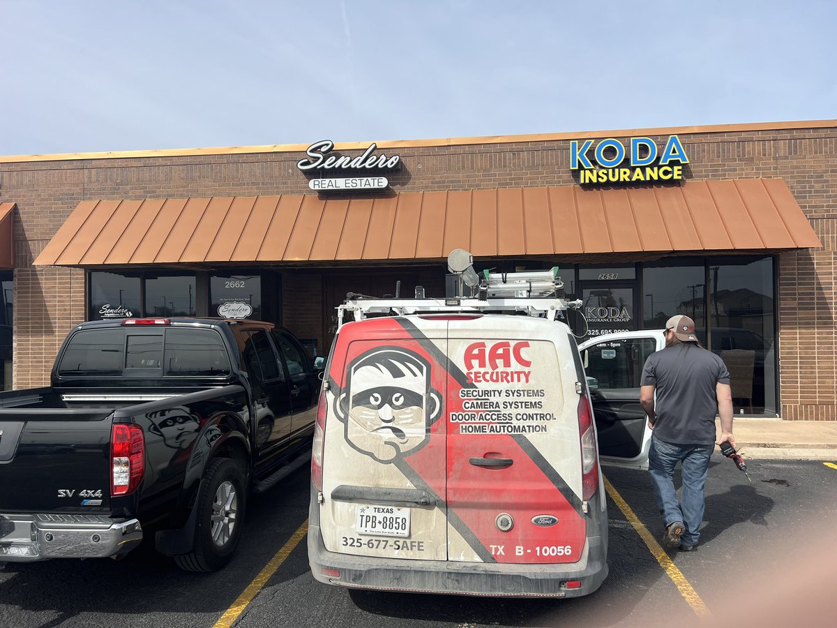 Thanks Darby Grimes and Sendero Properties for letting us upgrade your camera system