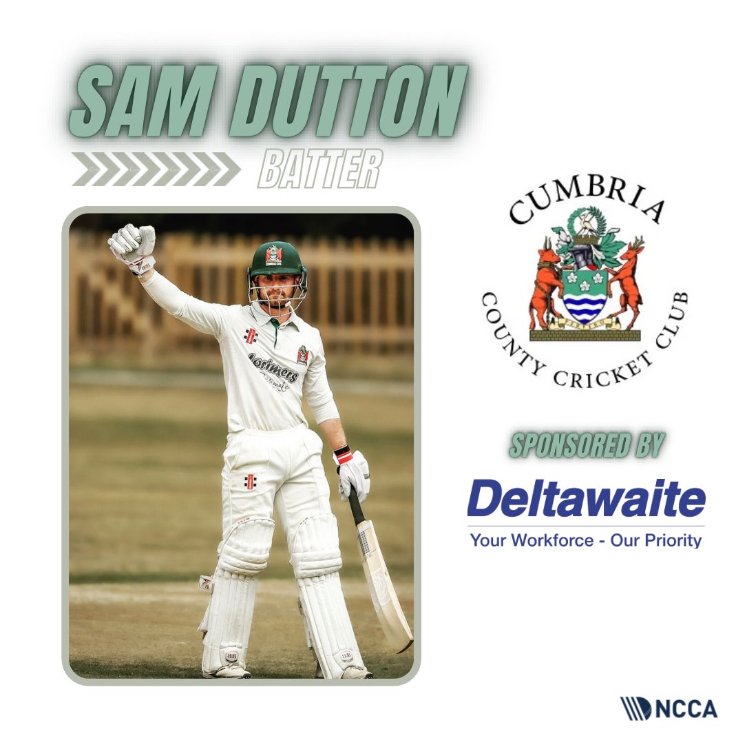Sam Dutton Cap No : 412 Club : @kendalcricket Kindly sponsored for 2024 by Deltawaite 🤝