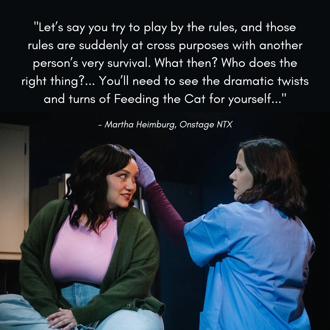 ONLY 2 CHANCES LEFT to experience Feeding the Cat, Incorrectly, Several Times Over! Brace yourself for the award-winning premiere that's leaving DFW audiences breathless!
 our.show/echotheatrebox…

#dfw #dfwtheatre #theater #veryuneasy #dallas #arts #tickets #feedingthecat