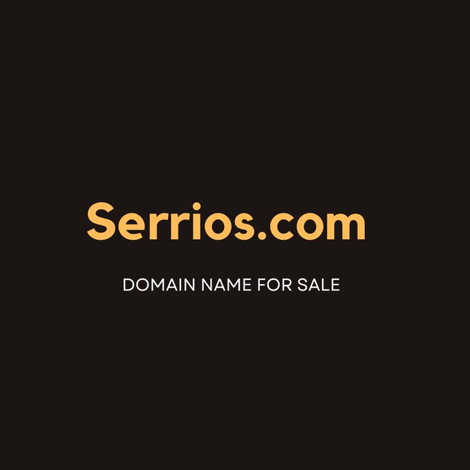 . Domain Name For Sale Serrios.com #serrios #serri #edu #business #Tech #technology #Media #News #sports #Games #Art #travel #fitness #health #Fun #fashion #music #crypto #bitcoin #cryptocurrency #blockchain #ethereum #btc #forex #money #cryptonews #VC #nft #wallet