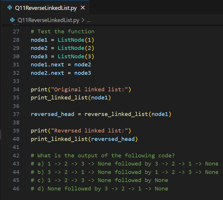 DSA_Python's tweet image. 🚀 Day 11 of #100DaysOfDSAChallenge! Today's topic: Linked Lists. Let's tackle a fundamental operation: 
📝 Question: #ReverseLinkedList
#DSA #LinkedList #Python #CodingChallenge #Programming #Algorithm #DataStructures #TechTrends #LearnToCode