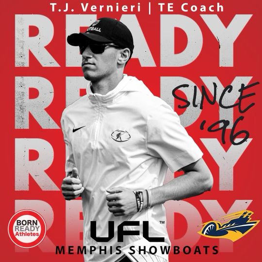 Since 1996, Coach T.J. Vernieri (<a href="/TJVernieri/">T.J. Vernieri</a>) has been an offensive mastermind!  He brings exceptional offensive coaching acumen to the UFL's Memphis Showboats ⛴️🚀 #BornReadyCoach🏈 #UFLReadyCoach📈 #NFLReadyCoach💰