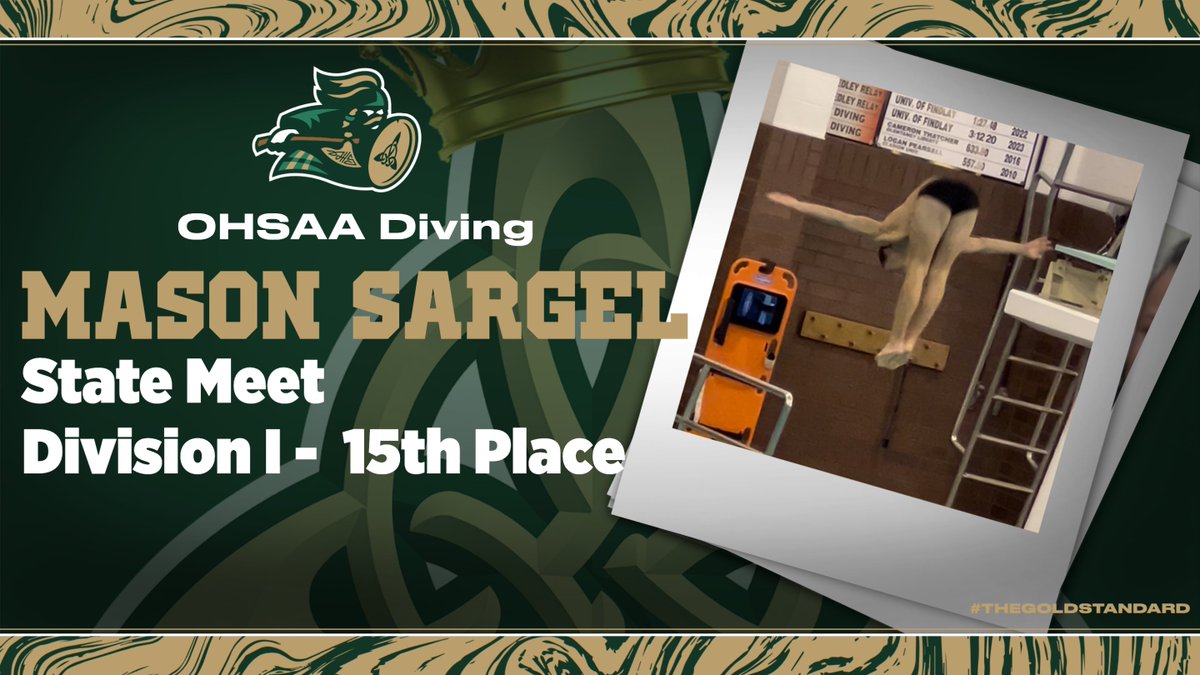jeromeceltics's tweet photo. Mason Sargel competed in the OHSAA State Diving Meet on Tuesday at Canton's CT Branin Natatorium. He competed to the final round where he finished 15th in the State of Ohio! Congratulation, Mason!

@jerome_swimdive @dublinjeromehs https://t.co/z6QZ0dyHtT
