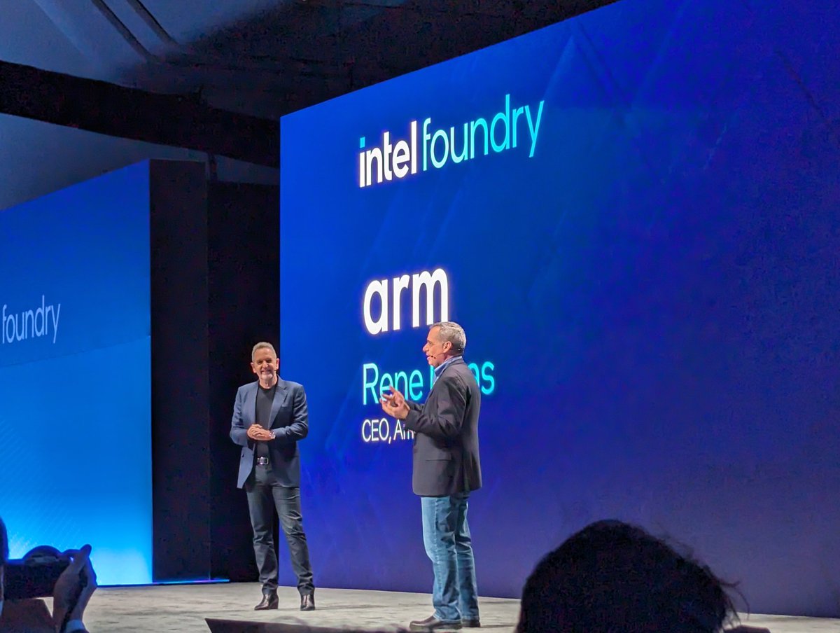 Personally one of my favorite moments so far I wouldn't have imagined 10+ years ago when I started covering #embedded is seeing <a href="/Arm/">Arm</a> on the <a href="/intel/">Intel</a> stage. Working together with foundry to help customers reduce time to design, mitigate the complexities of heterogenous computing