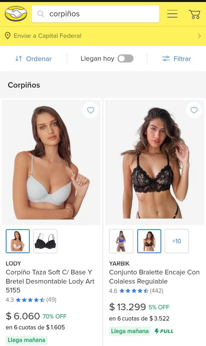 gustavomesap's tweet photo. @juanlezka @notaleacade ⚠️ En MercadoLibre hay descuentos

🚨 Que tal si te compras un corpiño

📌 ¿No me crees? Mirá el link que te dejo abajo 😂

https://t.co/rnQ7YGVTwq https://t.co/AwU3qAGfKk