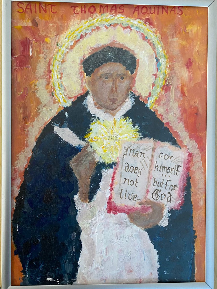 St Thomas of Aquin's High (@thomasofaquins) had an art competition on the school’s feast day to draw the school’s patron saint. Congrats to winner Hanna Zerebilo of S1!