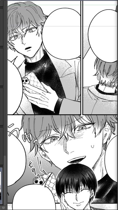 ペン変えたいと思ってたけど良いかな(主：穴ブラシ)(細：やわらかGペン) https://t.co/n88cdFfNEi<a href="/tag/%E8%A3%8F%E6%81%8B"class="tags"><span>#裏恋</span></a>