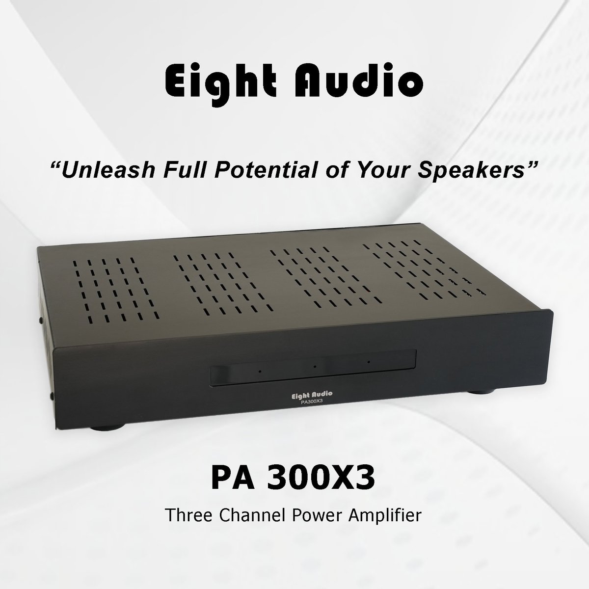 EightAudio's tweet photo. Tired of flat, lifeless sound in your movies and music?  The Eight Audio PA 300X3 LCR Power Amp is here to reignite your passion for audio.

#eightaudio #whathifi #whathifiindia #eightaudiointernational #homecinema

✨ https://t.co/8H37zCjWUF