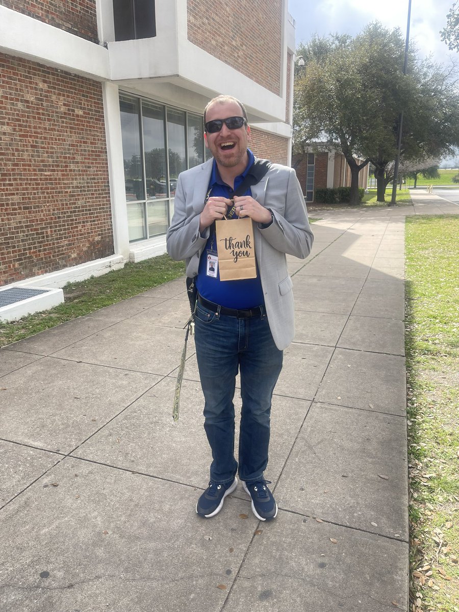 Secondary_AISD's tweet photo. We are so proud of first-year principal @MrLancaster05 for his dedication and commitment to the Anderson HS community and Austin ISD. This dynamic leader serves with integrity, passion, and JOY. Superintendent @Matias_AISD awarded him the Rubix Cube at February Principal Mtg. https://t.co/b8J5SauHwR