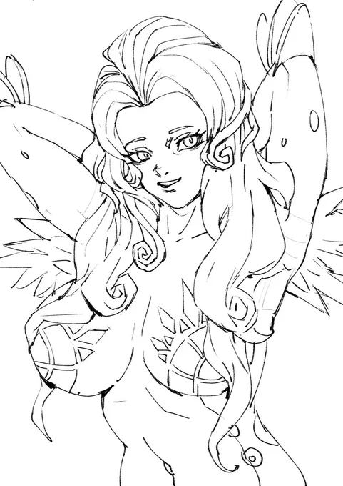 #SMTVV
#SHINMEGAMITENSEIV 
#真・女神転生V Vengeance
#リリス 
新的莉莉丝,我猜她会和洋子合成新的创毘(合一神) 