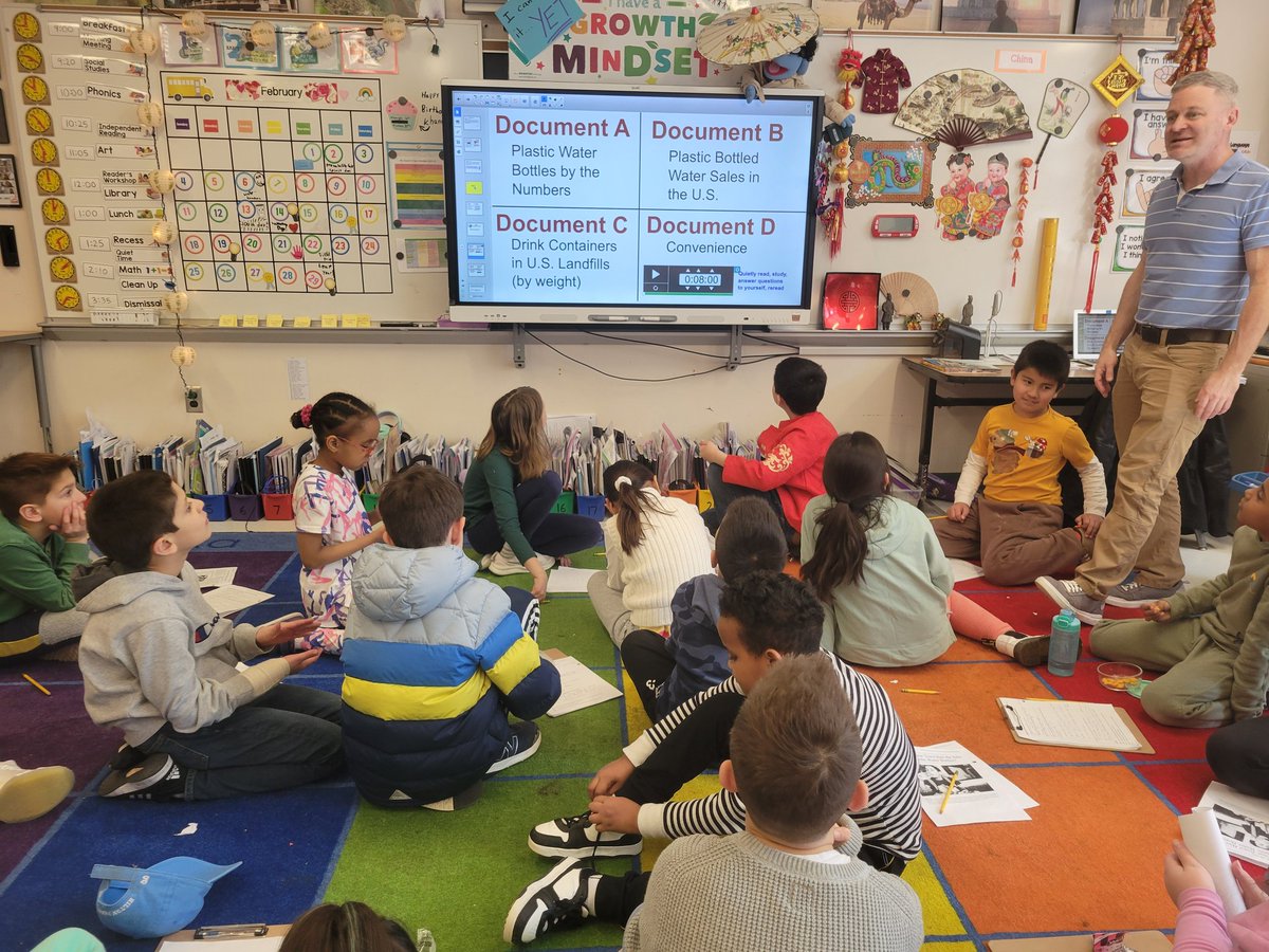 Overheard on the way to 3rd grade lunch, "We have to ban plastic water bottles. Did you read the document? It said billions. Not millions, BILLIONS end up in landfills every year!" 🤯