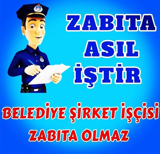 EzgBzkrT's tweet photo. @SirketZabitasi @farukkilic47 @MetinKiratli01 @ankarakulisi06 @_aliyalcin_ @_cevdetyilmaz @AhmetAYDIN_02 @aliinci_54 @csgbakanligi @ErbakanFatih @mehmet_bas61 @suleymansoylu @TarkanZengin Hukuka Aykırı Çalışmanın Son Bulmasını Talep Ediyoruz " ZABITA " Memurdur

#BelediyeSirketİscisiZabita

@isikhanvedat @AhmetAYDIN_02 @farukozcelikgsb @mehmet_bas61 @TarkanZengin @evkaf @_aliyalcin_ @mehmetucum @aselimkoroglu @hayribaracli @aliinci_54 @MetinKiratli01 @SenturkBilal https://t.co/K5aeShdxEk